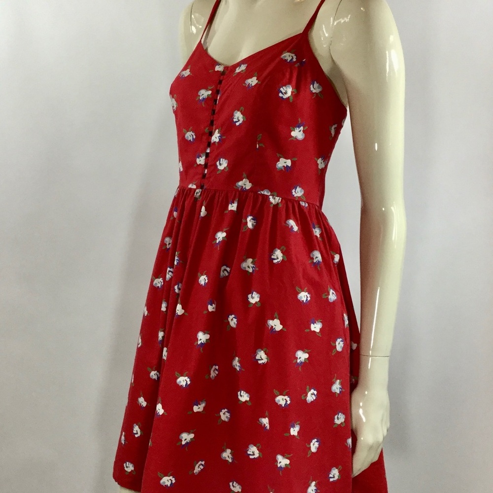 LUX A-Line Floral Dress with Pockets - Picture 3 of 6